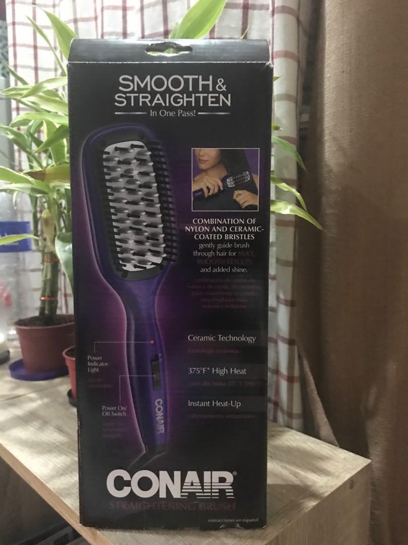 Conair hair top straightener brush