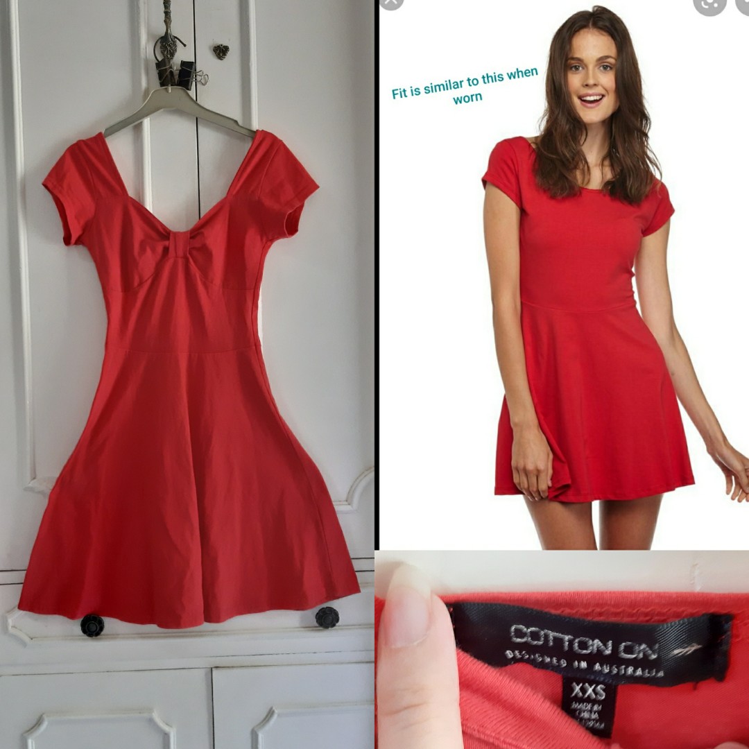 Cotton on red dress shop