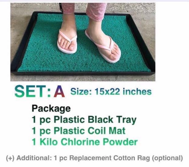 Door Entrance Disinfectant Set Stomp Mat Foot Bath, Furniture & Home