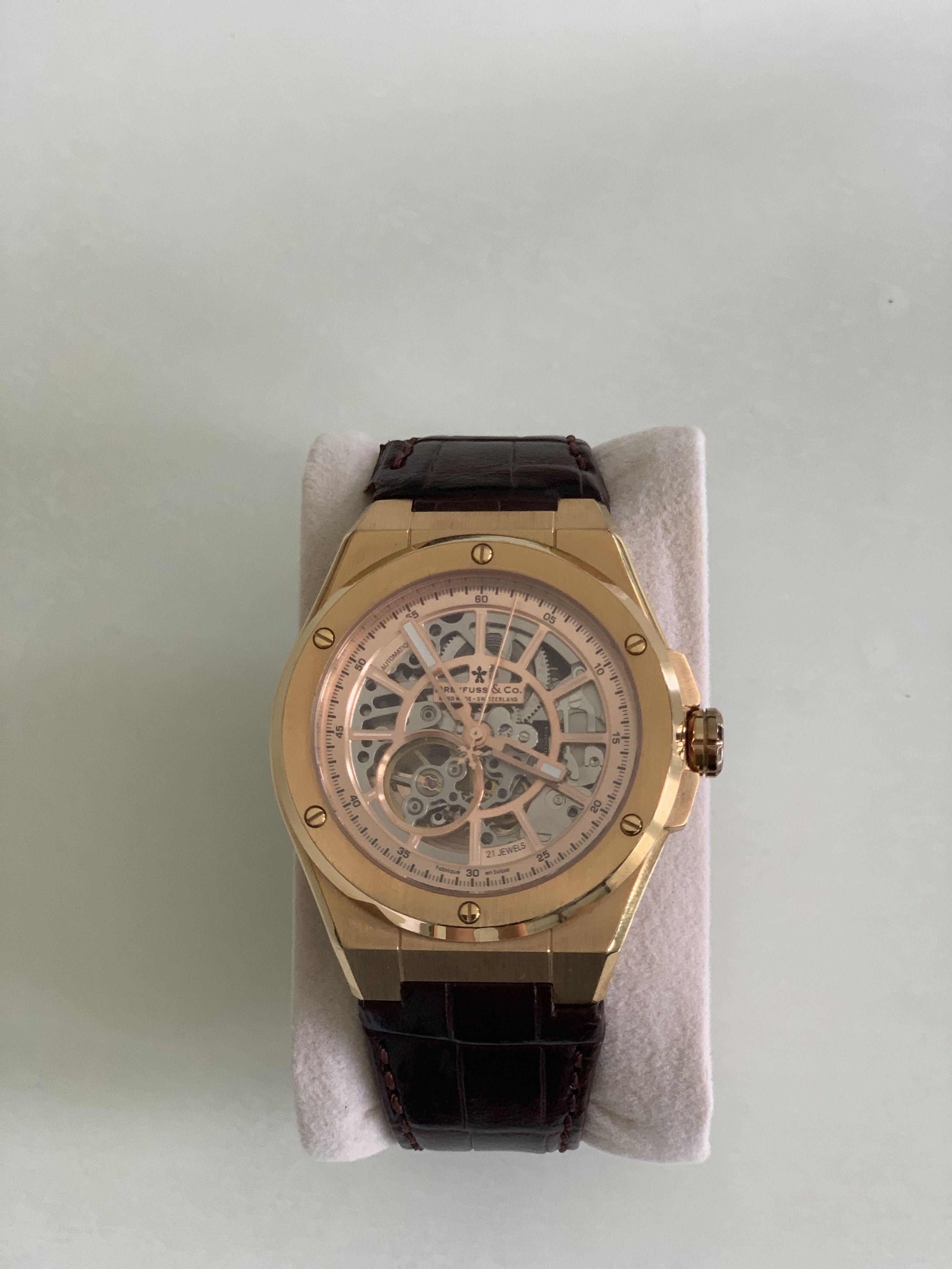 Dreyfuss skeleton watch outlet
