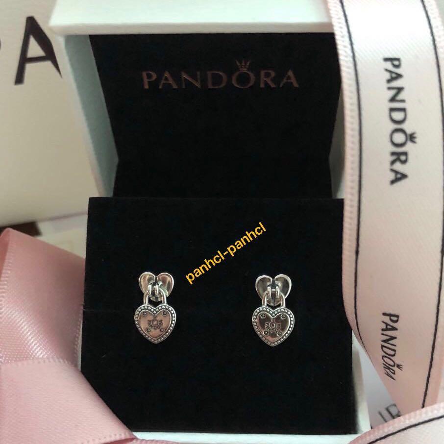 Pandora padlock earrings shop