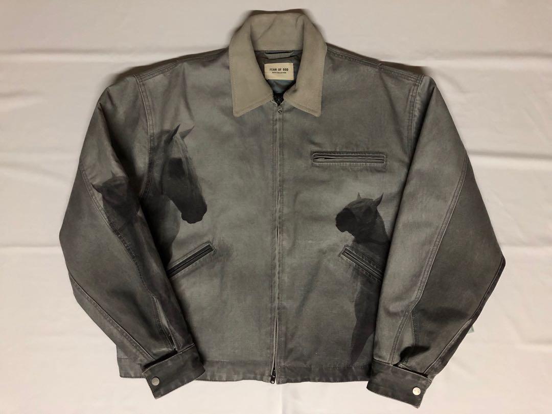 Fear of God Horse Print Canvas Work Jacket