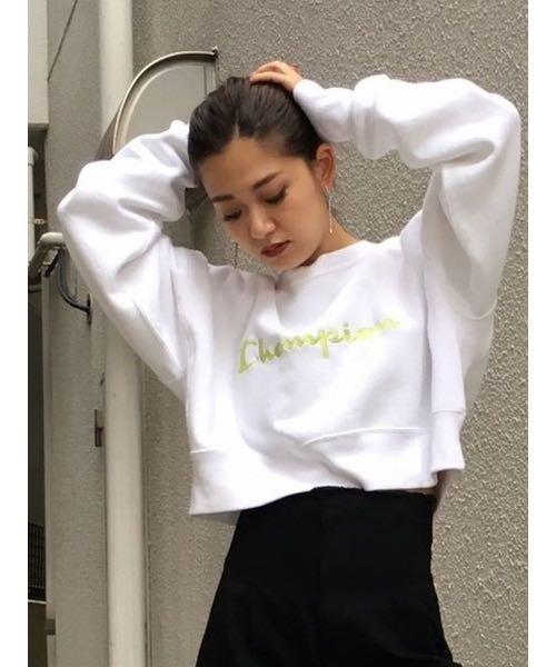 Champion sweater deals crop top gratis