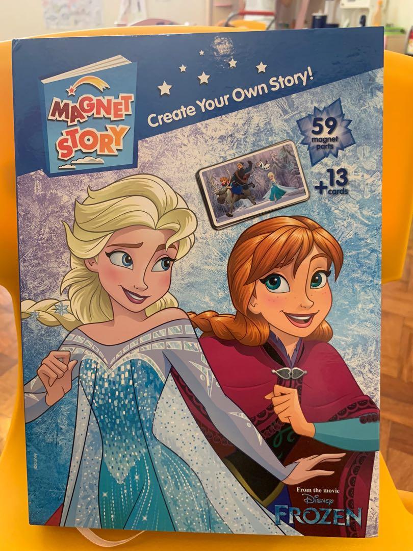 Frozen Magnet Story X Elsa X Anna X Disney X Educational Toy Babies Kids Toys Walkers On Carousell