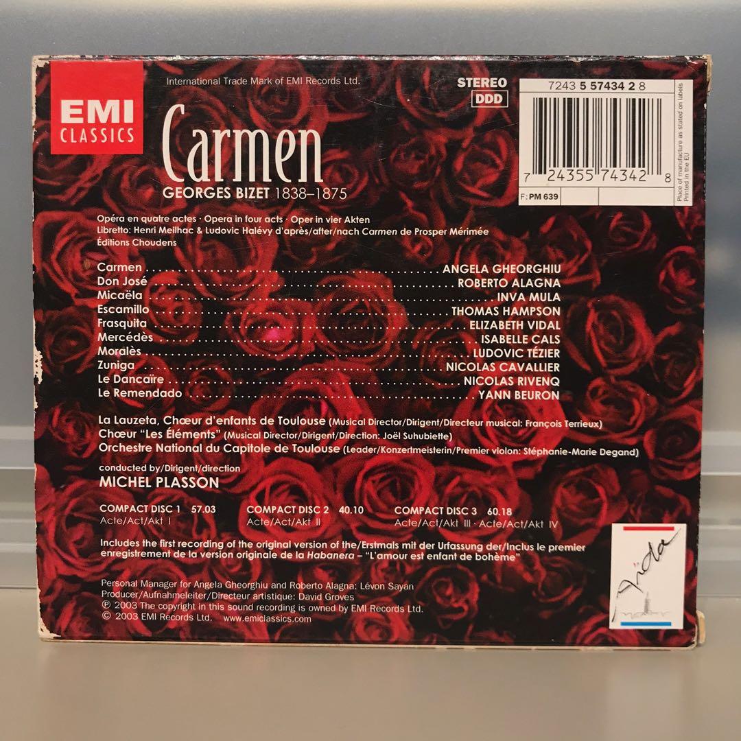 Gheorghiu Alagna Sings Bizet Carmen 3-CD album EMI, Hobbies & Toys