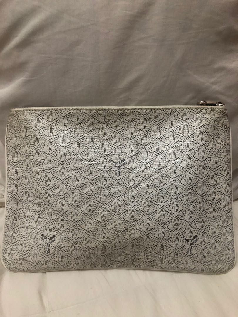 goyard white clutch