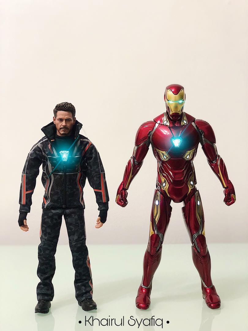 Hot Toys Iron Man Mark 50 + Tony Stark Infinity War 1/6 + Iron Man Mark 50  Nano Weapon Loose, Hobbies & Toys, Collectibles & Memorabilia, Fan  Merchandise On Carousell