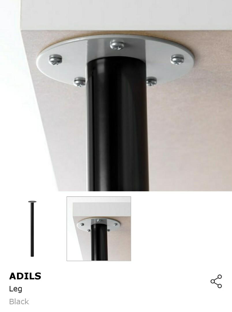 IKEA LINNMON table top with 4 ADILS legs, Furniture & Home Living