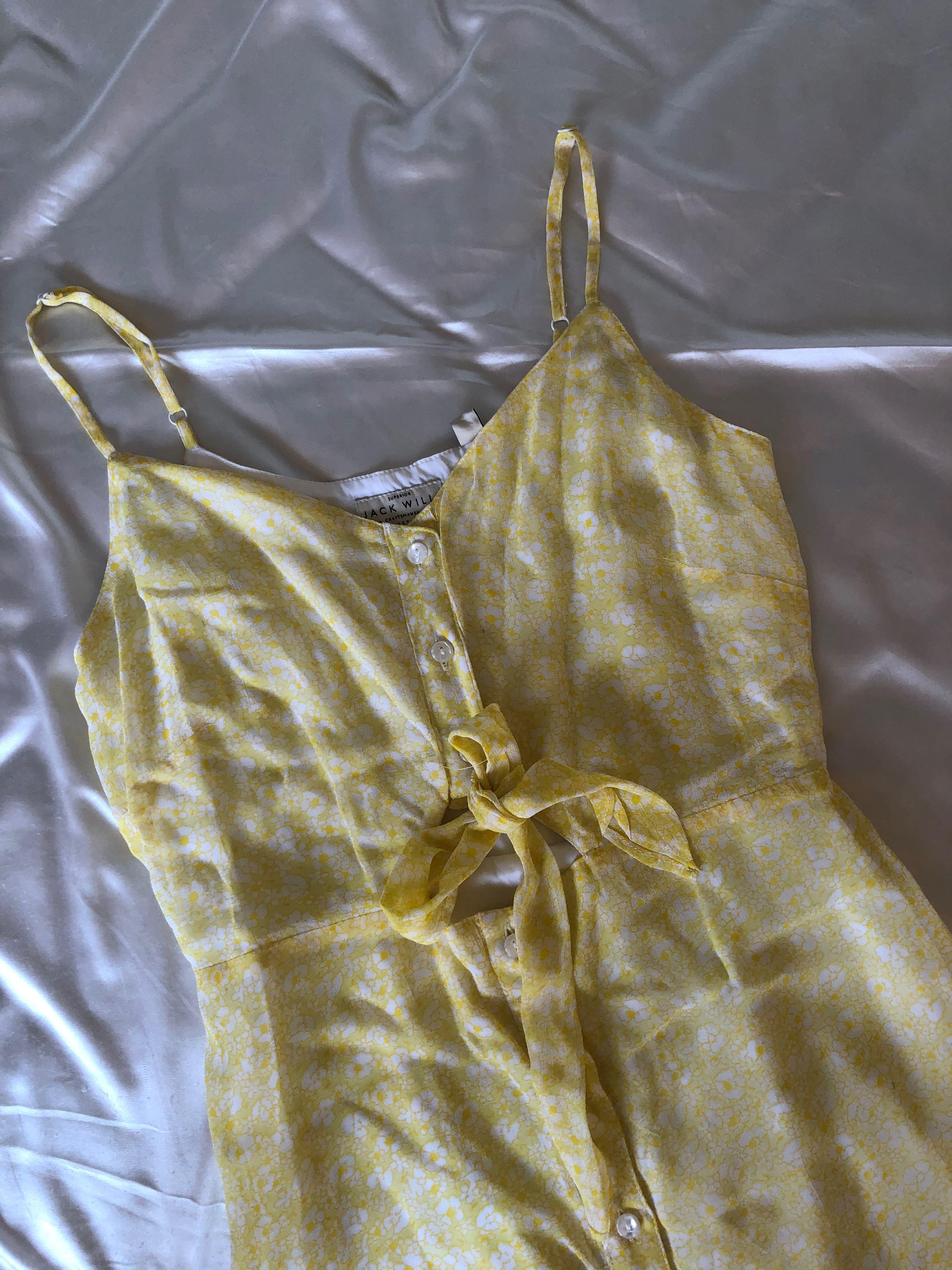 Jack wills yellow dress best sale