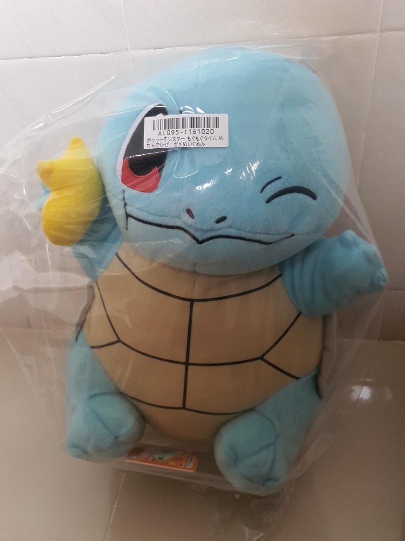 Japan Toreba Banpresto Ufo Catcher Craneking Pokemon Sun And Moon Mogumogu Time Super Big Plushy Squirtle Toys Games Stuffed Toys On Carousell