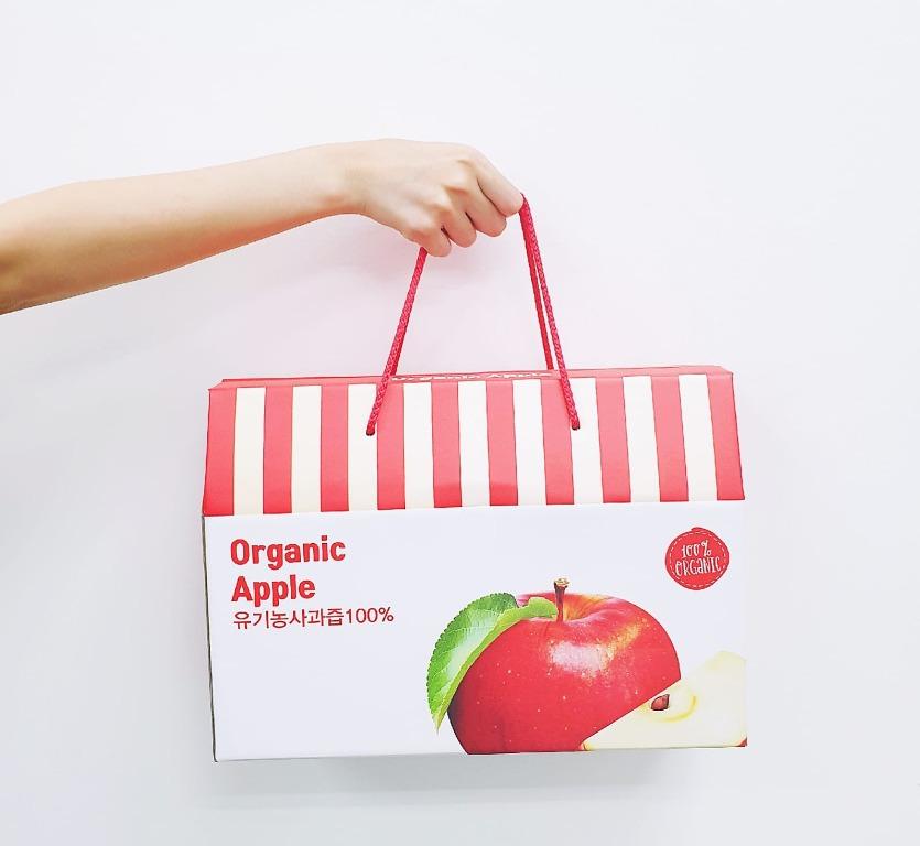 Korea Health Juice Pouch Gift Box Set Organic Apple Food Drinks Beverages On Carousell