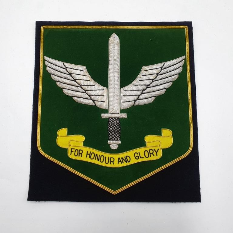 Large Commando Embroidered Logo On Black Velvet 22 5 X 25 5cm Vintage Collectibles Vintage Collectibles On Carousell