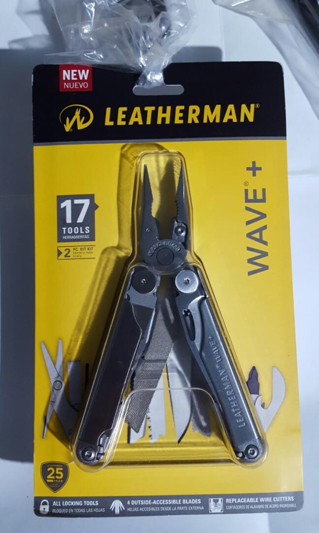 Leatherman Wave Plus Set , FREE P2 MULTIPURPOSE EDC Multitools (Made in