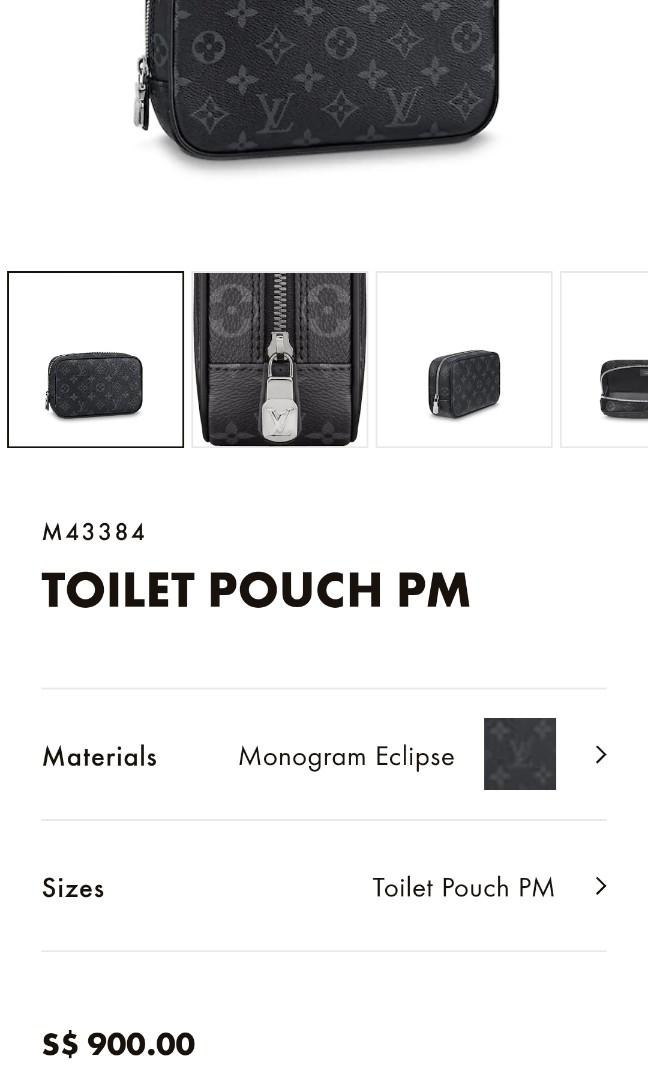 Toilet Pouch PM Monogram Eclipse - Travel