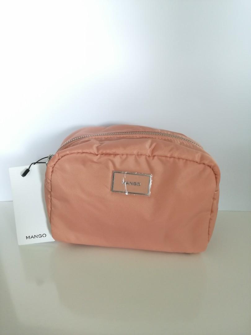 Mango Zip Cosmetic Bag Peach