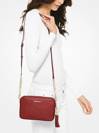 Ginny leather crossbody deals bag michael kors