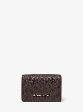 Michael Kors small logo and leather wallet, Women's Fashion, Bags & Wallets,  Purses & Pouches on Carousell