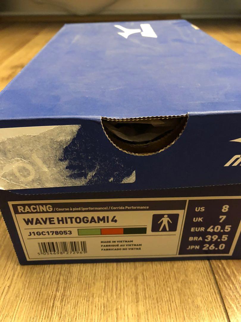 Mizuno wave hitogami 4 grey 2025
