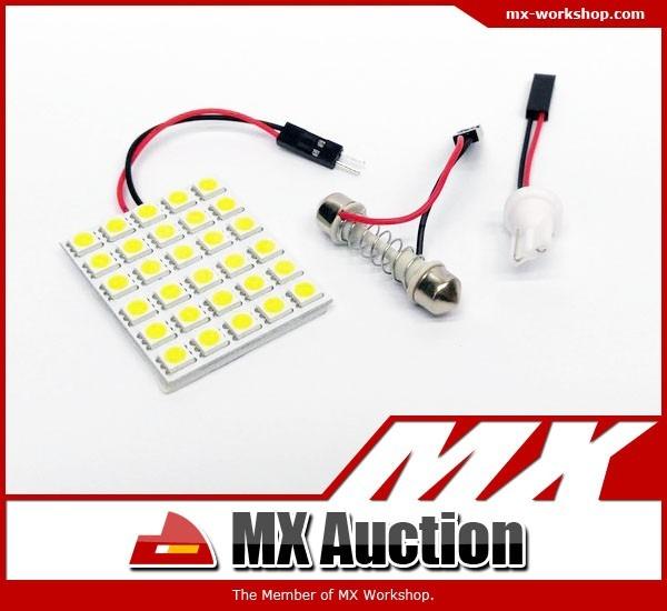 Mx Auction Vl 026 白光led 汽車車用房燈閱讀燈裝飾燈diy 30燈t10 雙尖頭可用 汽車配件 電子配件 Carousell