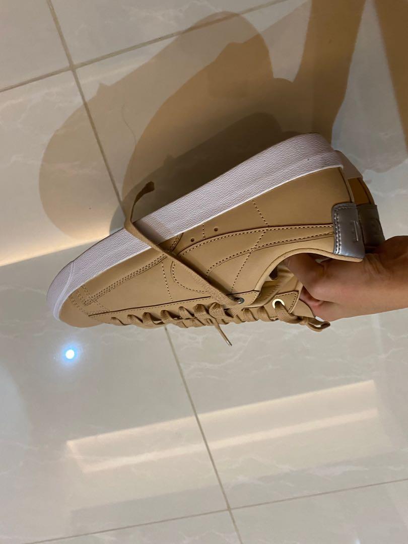 nike blazer trainers in sand