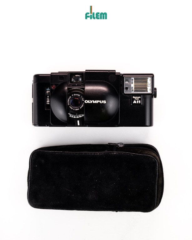Olympus XA with A11 Flash, Photography, Cameras on Carousell