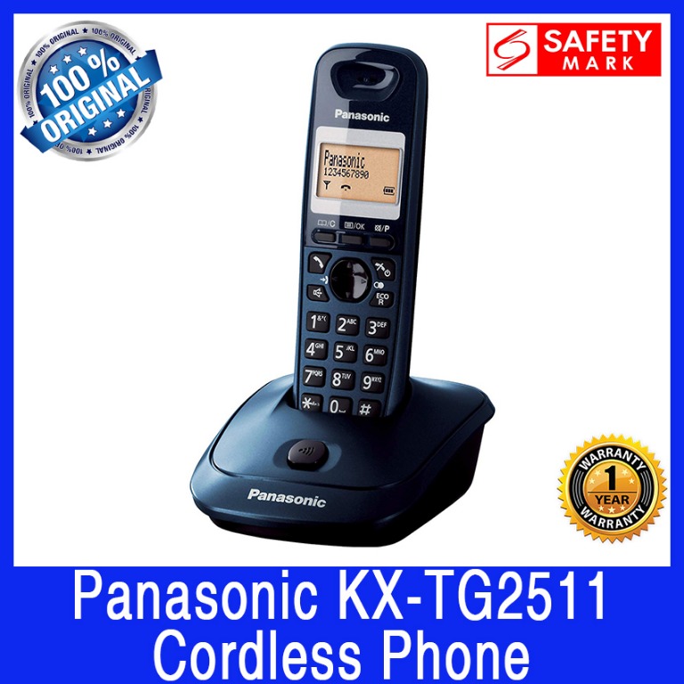 Panasonic KXTG2511 Cordless Phone. Caller ID. Repeater Compatible