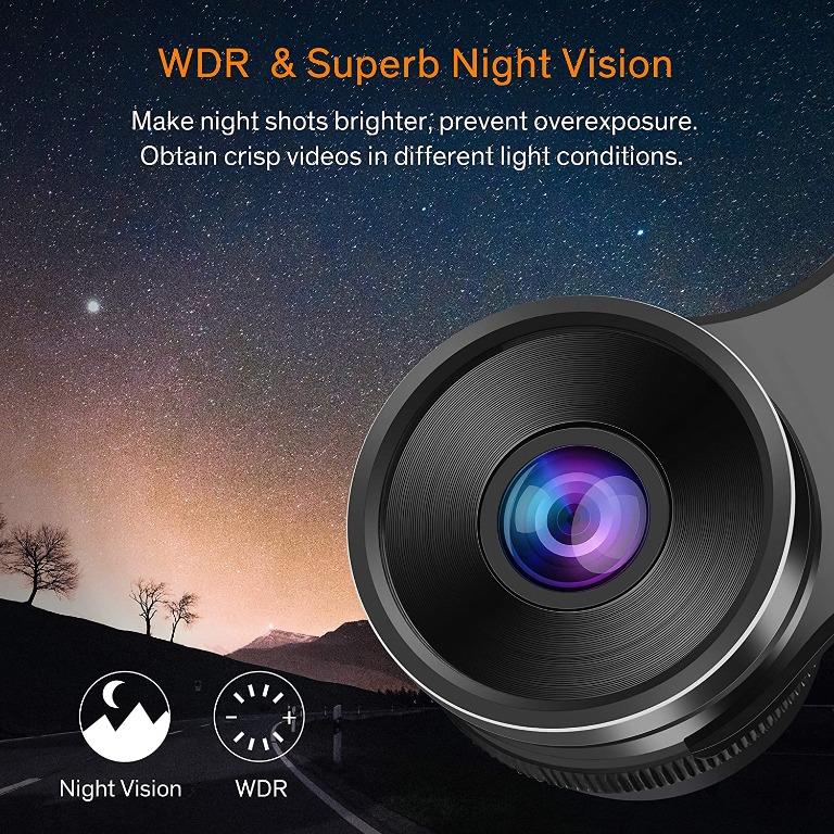 Peztio Dash Cam WiFi, FHD 1080P Dash Camera for Cars, Car Dash Camera