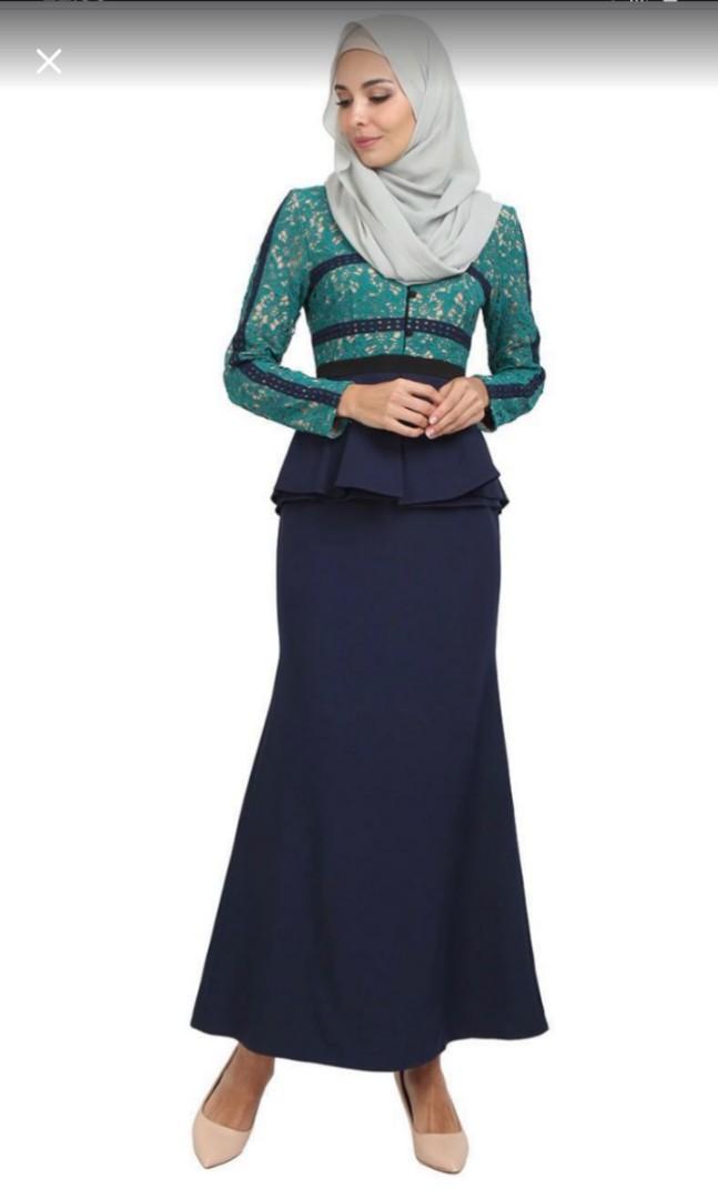 peplum dress muslimah