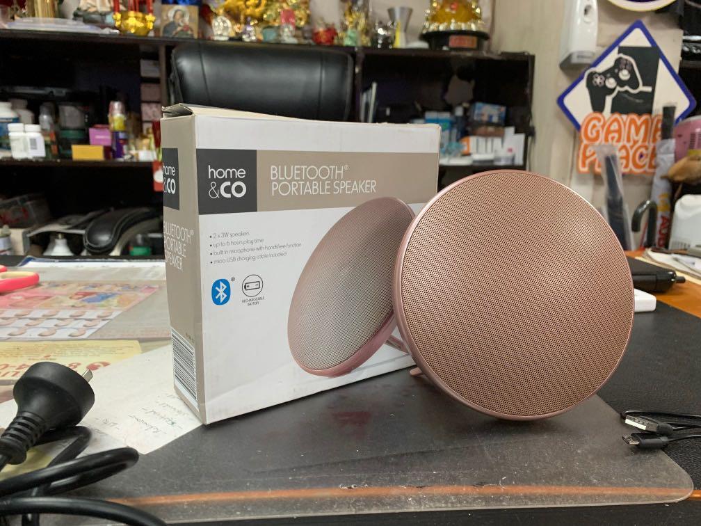 home & co bluetooth portable speaker