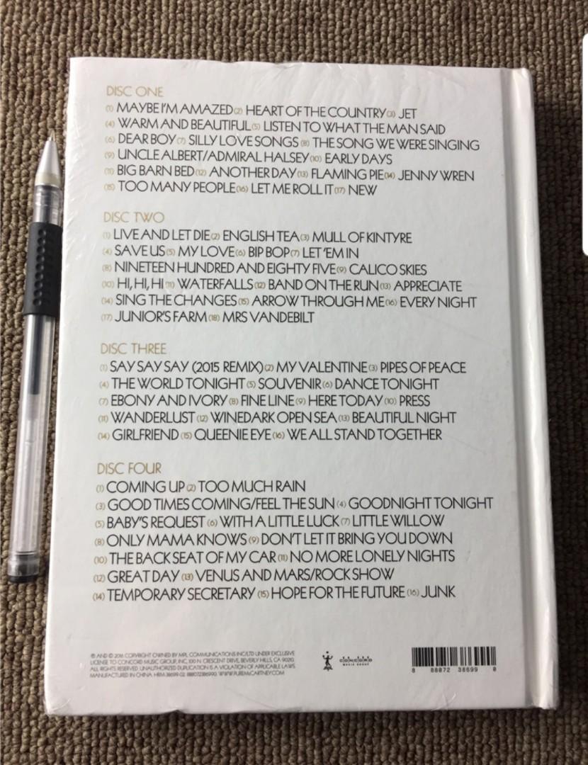 Pure McCartney (Deluxe Edition) Paul McCartney (4 CDs), Hobbies