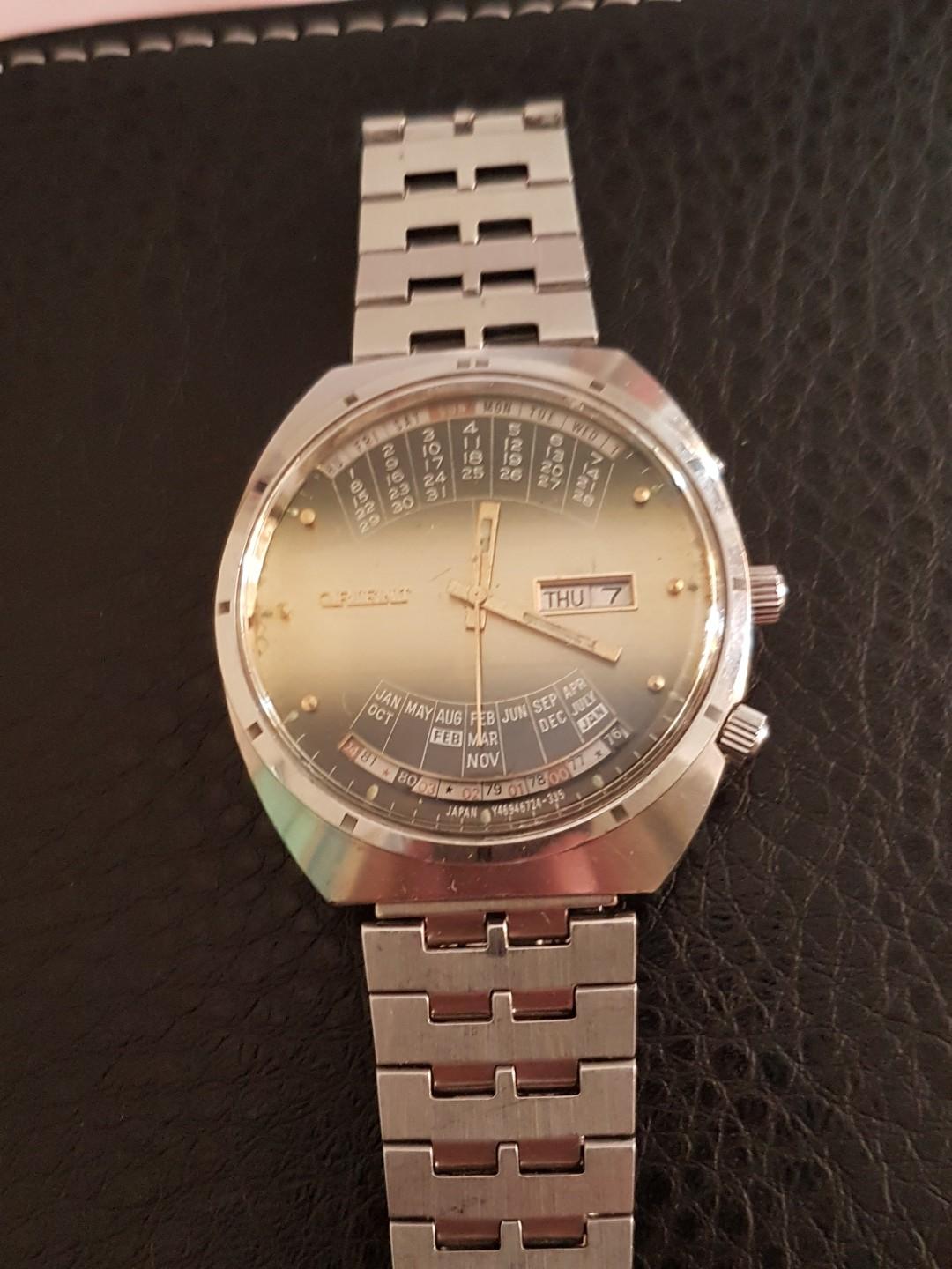 Rare Vintage Orient Perpetual Calendar Watch Men #39 s Fashion Watches