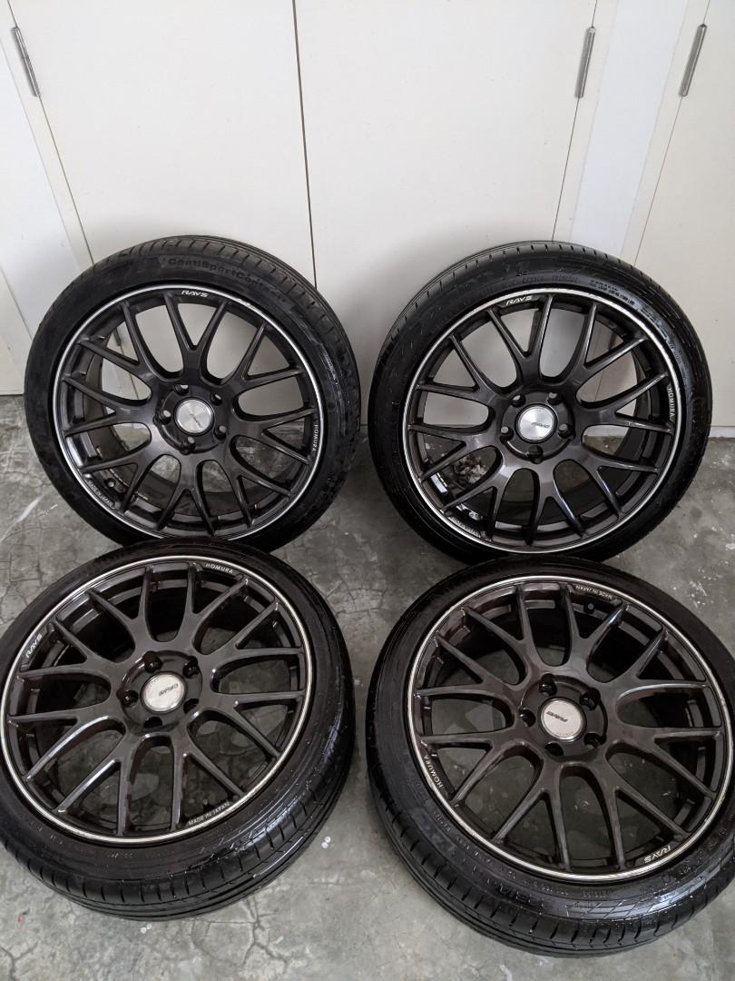 RAYS HOMURA 2X8 GTS 18inch スタッドレス - 車