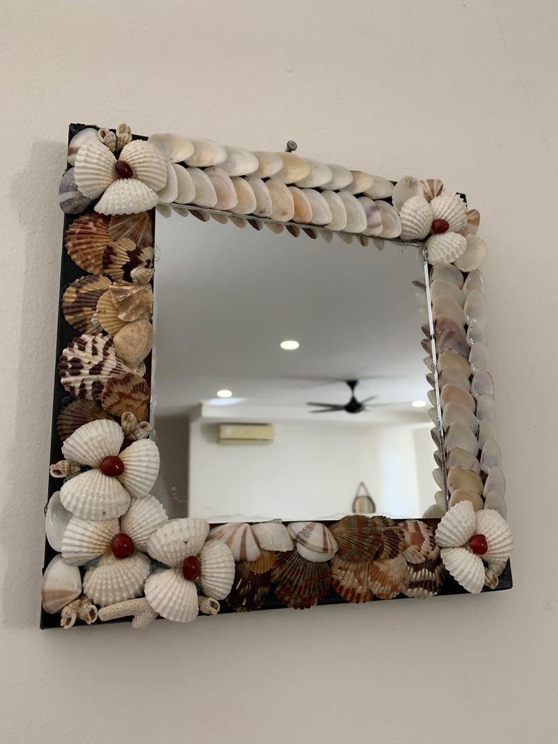 Sea Shells Mirror Frame Decor Home Furniture Home Decor On