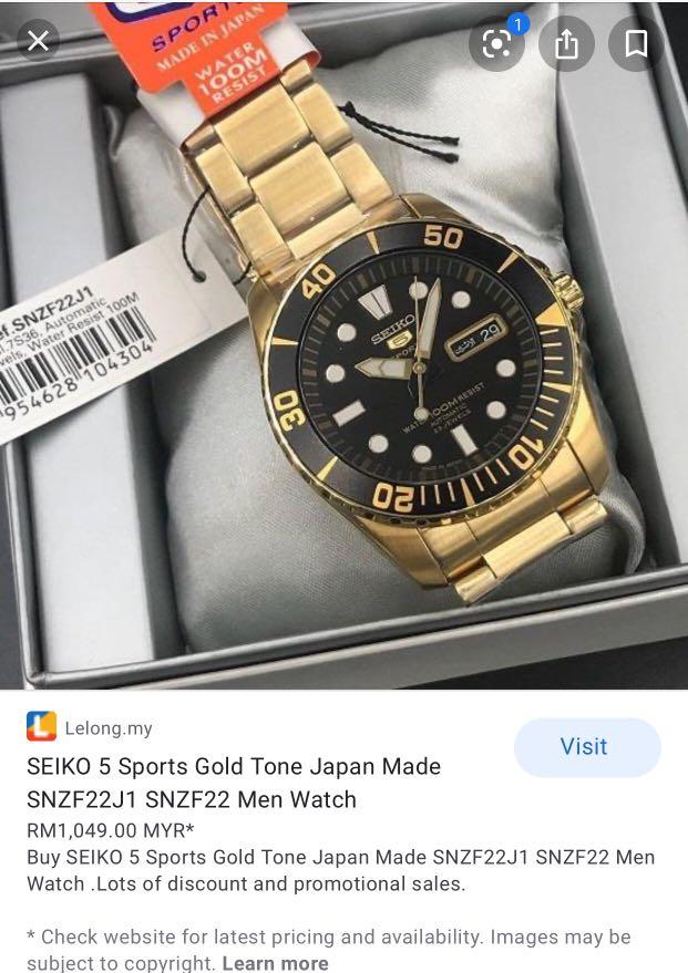 Seiko 5 Snzf22k1 Men S Fashion Watches On Carousell
