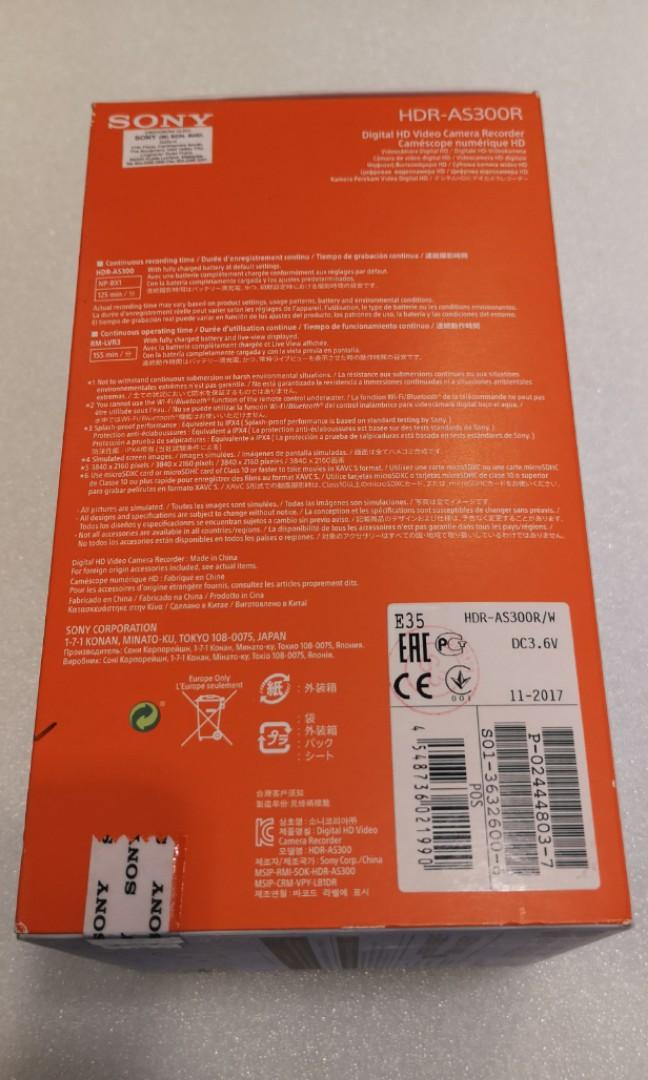 Sony action Cam AS300, Photography, Video Cameras on Carousell