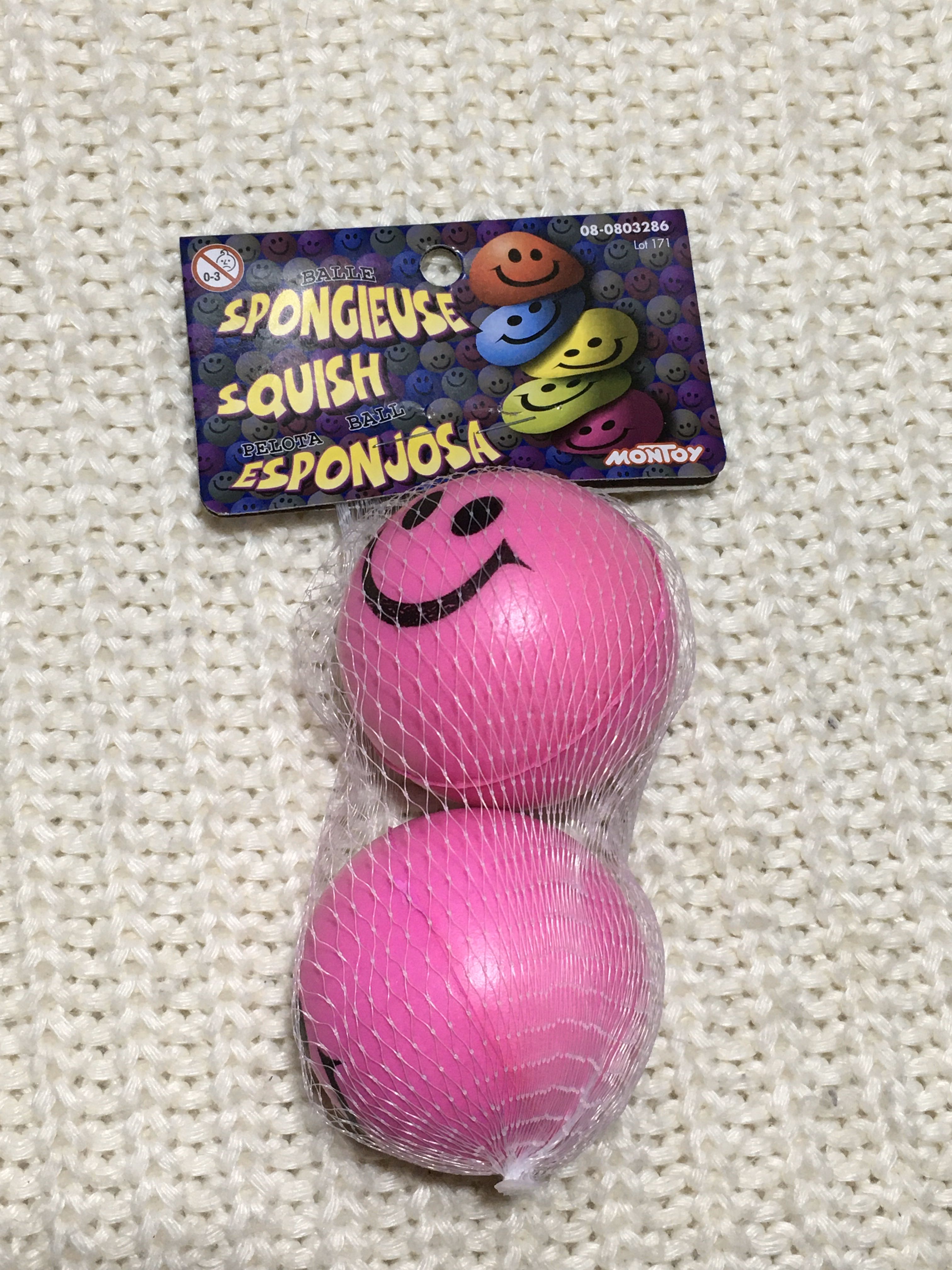 pink squishy ball
