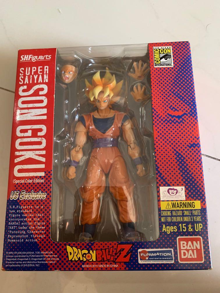 Super rare Dragonball dragon ball SHF S.H.Figuarts SDCC Super Saiyan Son  Goku Special Color Edition for sale, Hobbies & Toys, Toys & Games on  Carousell