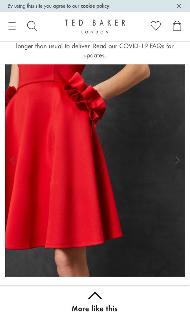 Deneese ruffle detail dress best sale
