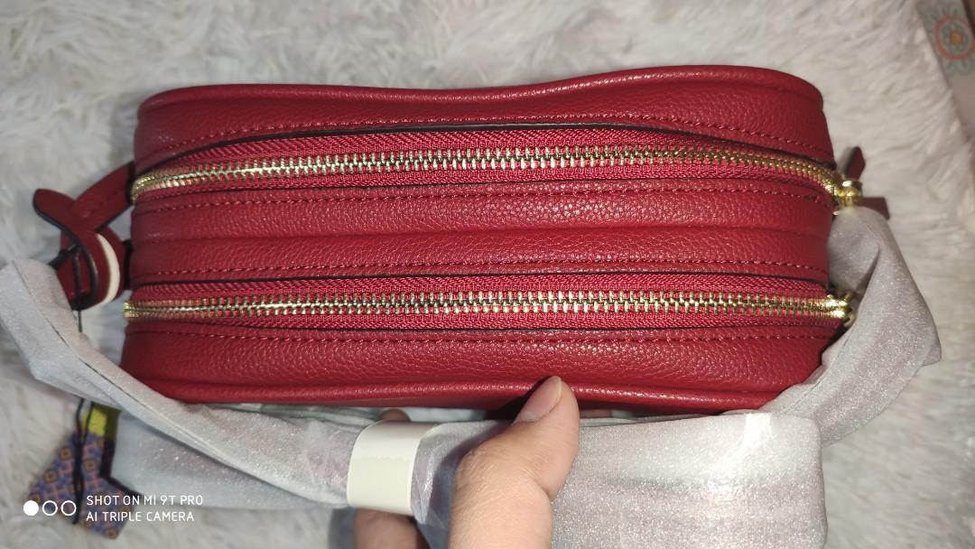 Tory Burch Double Zip sling bag, Luxury, Bags & Wallets on Carousell