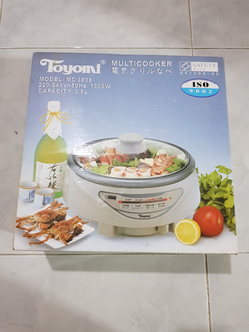 Toyomi MultiCooker Model MC 3838 Brand New