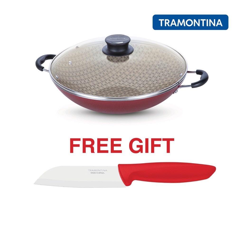 Tramontina - Tri-Ply Non Stick Wok - 32cm