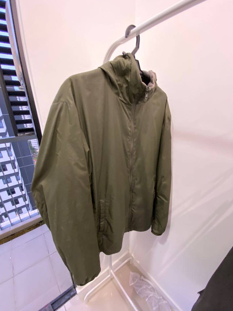 Uniqlo Reversible Parka Windbreaker Jacket Men S Fashion Clothes Outerwear On Carousell