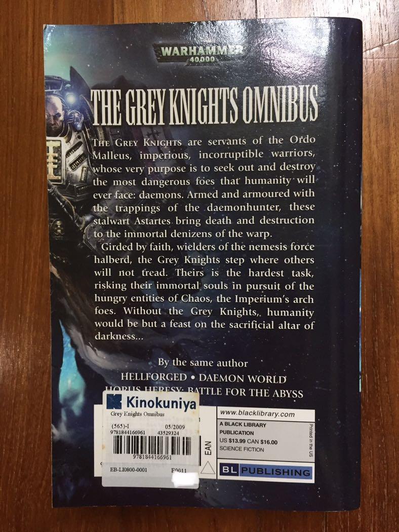 (Warhammer 40k) Grey Knights Omnibus, Hobbies & Toys, Books & Magazines