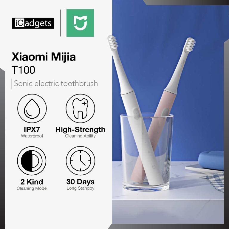 xiaomi Mijia T100 Sonic Electric Toothbrush Adult Ultrasonic Automatic  Toothbrush USB Rechargeable Waterproof Tooth Brush 