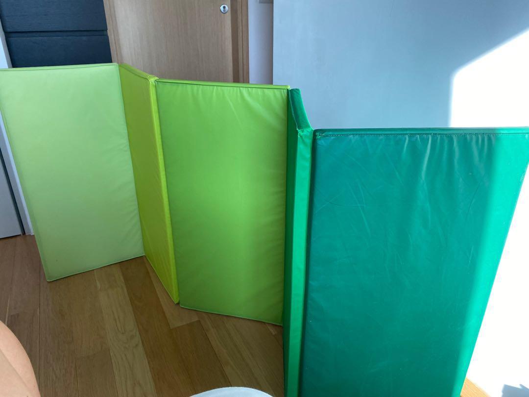 IKEA Gym Mat Folding Exercise Yoga Pink Green Indoor Mats Plufsig