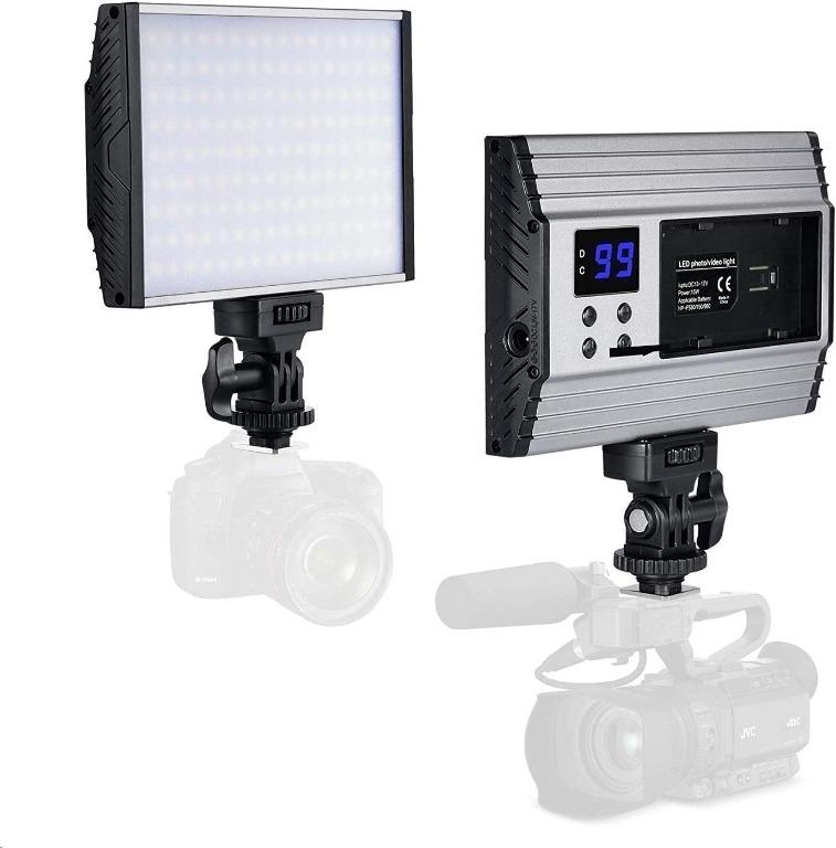 Zecti 144leds Camera Video Light,4mm Super Slim,Ultra High Power,1500LM