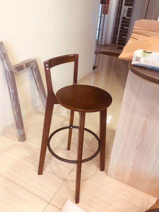 2 High Chair 71 Cm High Solid Wood Furniture Tables Chairs On Carousell