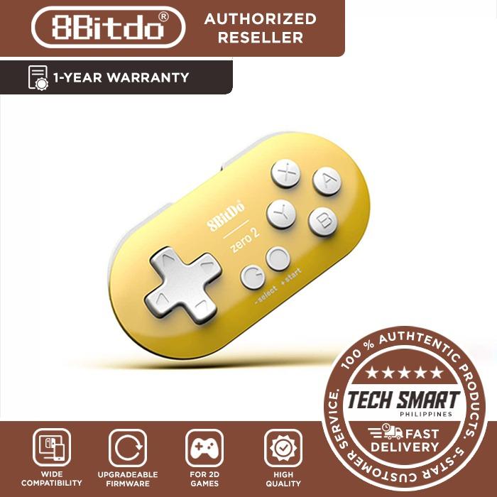 8Bitdo Zero 2 Mini Bluetooth Gamepad for Nintendo Switch Windows Android MacOS Steam Raspberry Pi (Category: Nintendo) located in Manila. Submitted by techsmartph (Listing ID 1006079263, Image 1). Description: The world's tiniest yet most powerful full-sized wireless Bluetooth Controller. GUARANTEED ORIGINAL/AUTHENTIC ITEMS AUTHORIZED RESELLER WITH 1-YEAR WARRANTY Visit Tech Smart Philippines (fb: techsmartph) on Facebook for other items Contact: