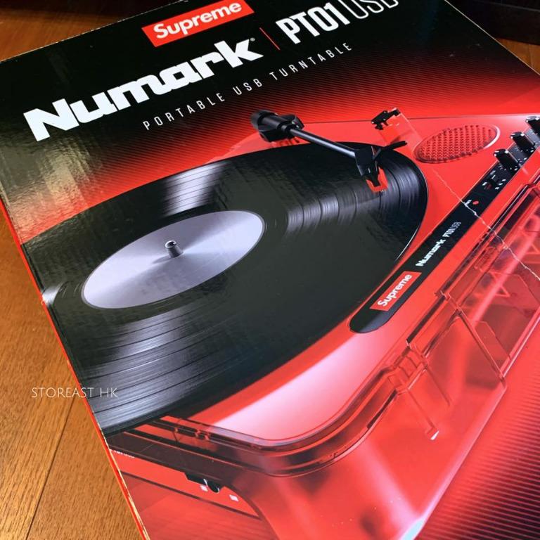 Supreme Numark PT01 Portable Turntable 唱盤(Red), 音響器材, 可攜式