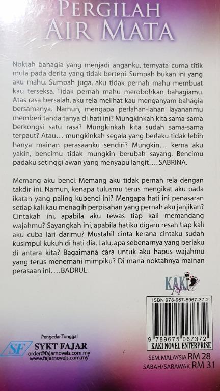B Pergilah Air Mata Books Stationery Fiction On Carousell